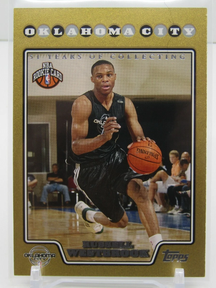 Independent seller reference of Russell Westbrook's 2008 Topps Gold Border rookie number 199, copy 1726/2008. Same printing, different physical card.
