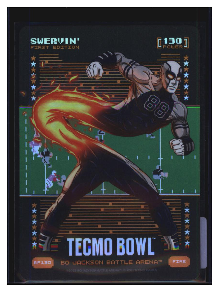 Photo 2 of 2025 Bo Jackson Battle Arena Tecmo Bowl Battlefoil Swervin’ (Michael Irvin) #BF130