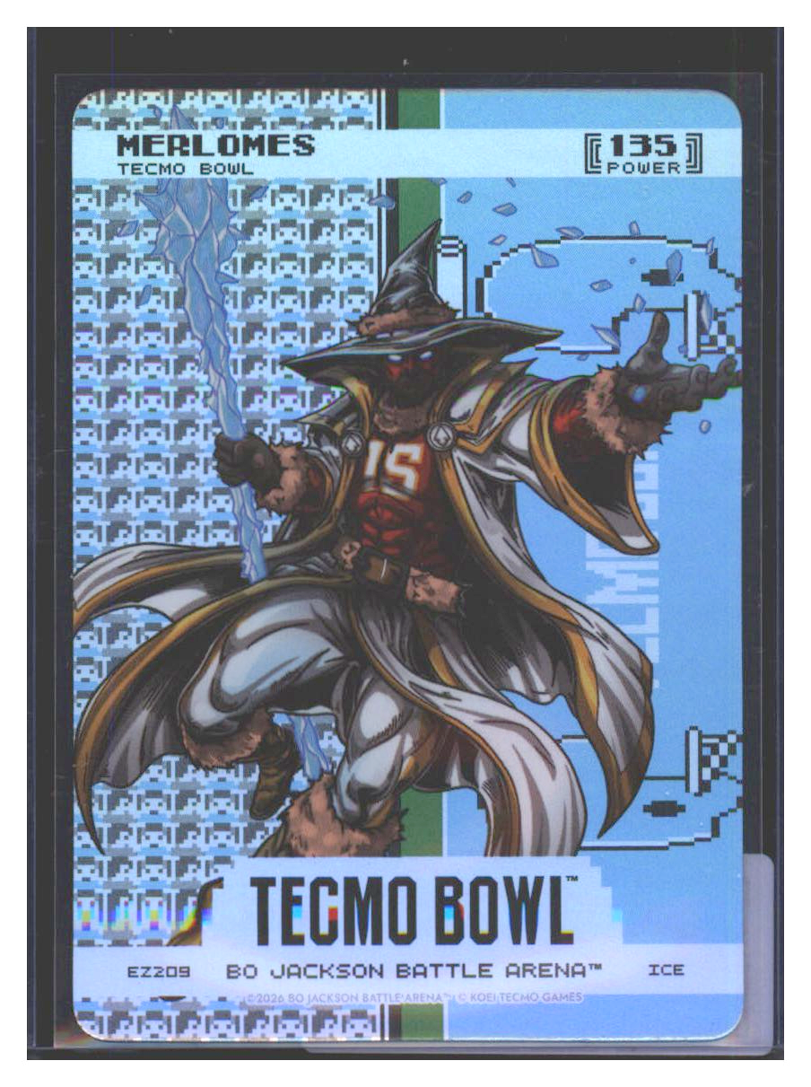 Photo 1 of 2026 Bo Jackson Battle Arena Tecmo Bowl Endzone Battlefoil Merlomes (Patrick Mahomes) #EZ209