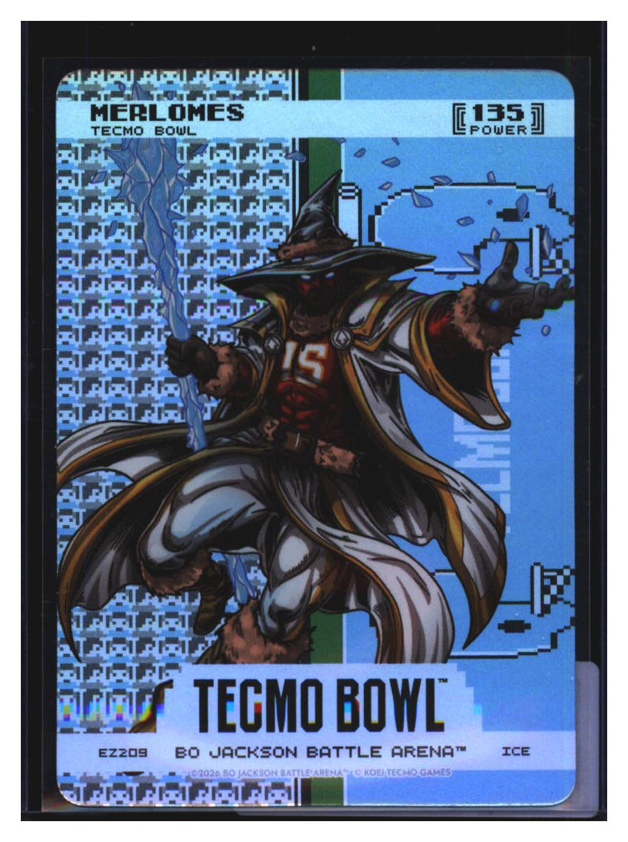 Photo 2 of 2026 Bo Jackson Battle Arena Tecmo Bowl Endzone Battlefoil Merlomes (Patrick Mahomes) #EZ209