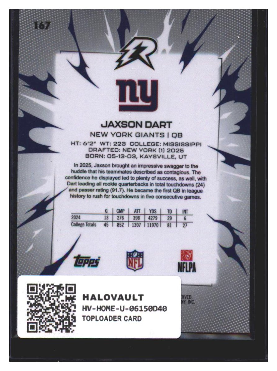 Photo 7 of Topps Jaxson Dart #167