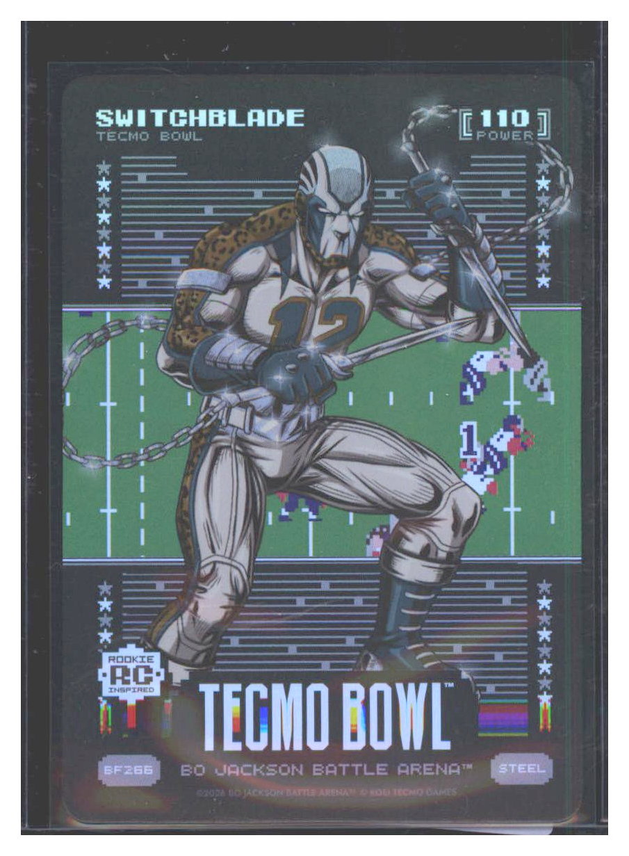 Photo 1 of 2024 Bo Jackson Battle Arena Tecmo Bowl Battlefoil Switchblade (Travis Hunter) #BF266