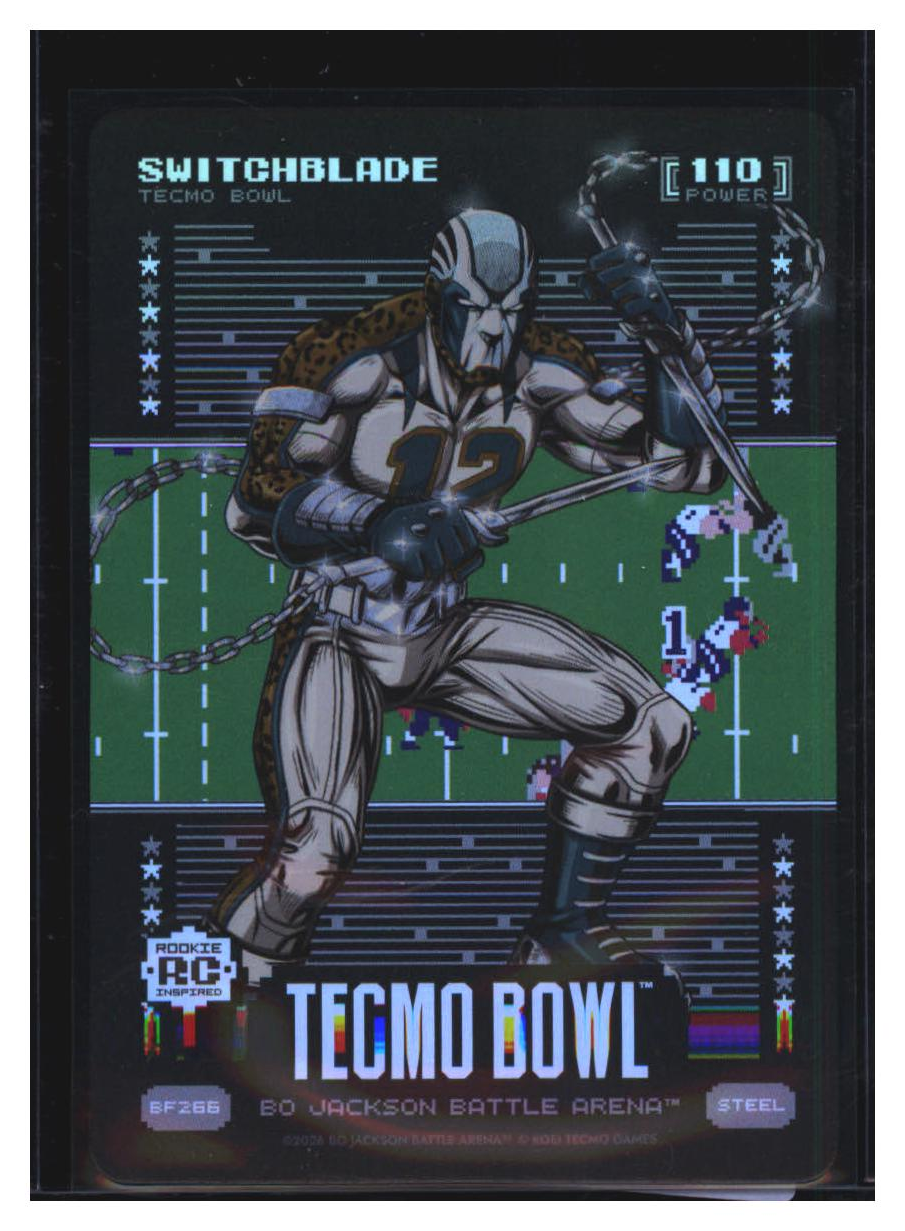 Photo 2 of 2024 Bo Jackson Battle Arena Tecmo Bowl Battlefoil Switchblade (Travis Hunter) #BF266