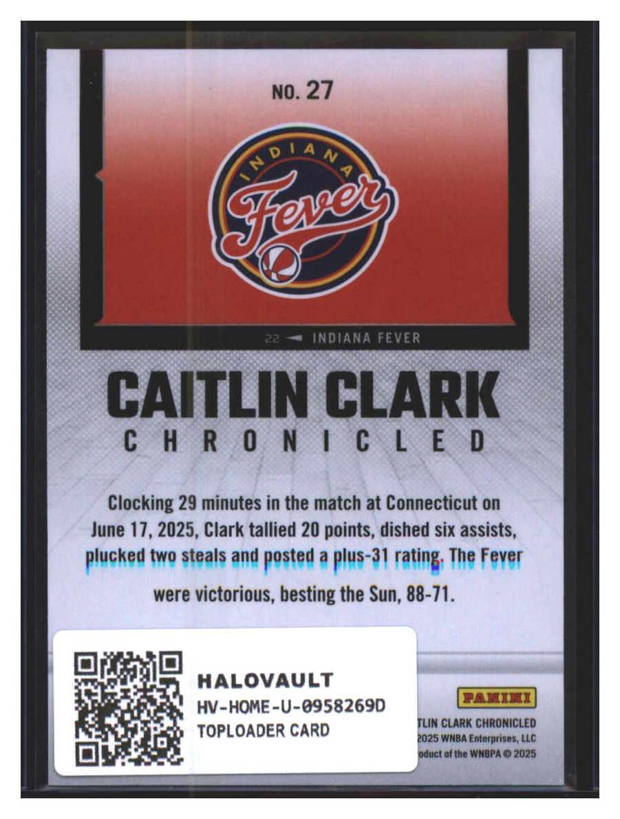 Photo 4 of 2025 Panini Panini Instant Panini Instant WNBA Chronicled Caitlin Clark #27