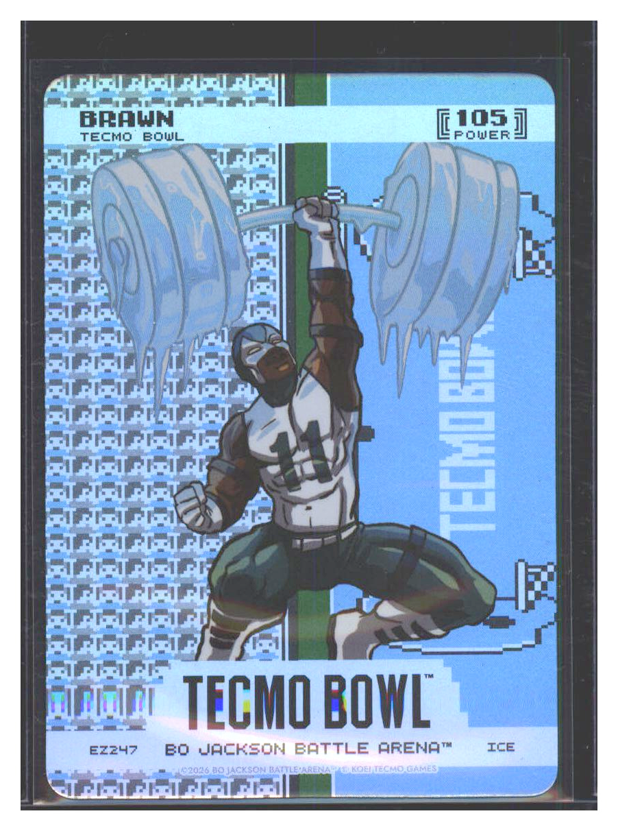 Photo 1 of 2026 Bo Jackson Battle Arena Bo Jackson Battle Arena Tecmo Bowl Endzone Battlefoil Brawn (A.J. Brown) #EZ247