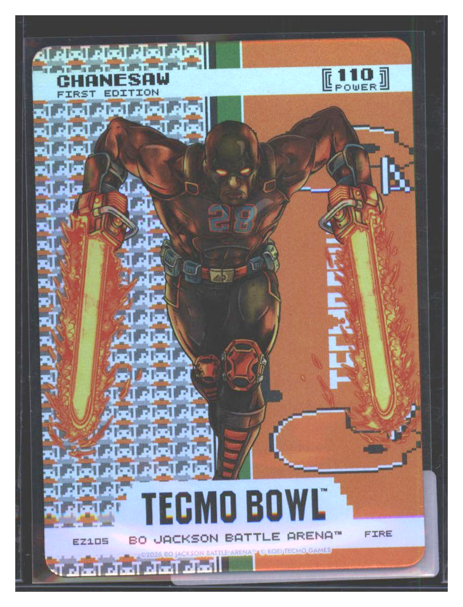 Photo 1 of 2026 Tecmo Games Bo Jackson Battle Arena Fire Tecmo Bowl Fire Bo Jackson Battle Arena EZ105