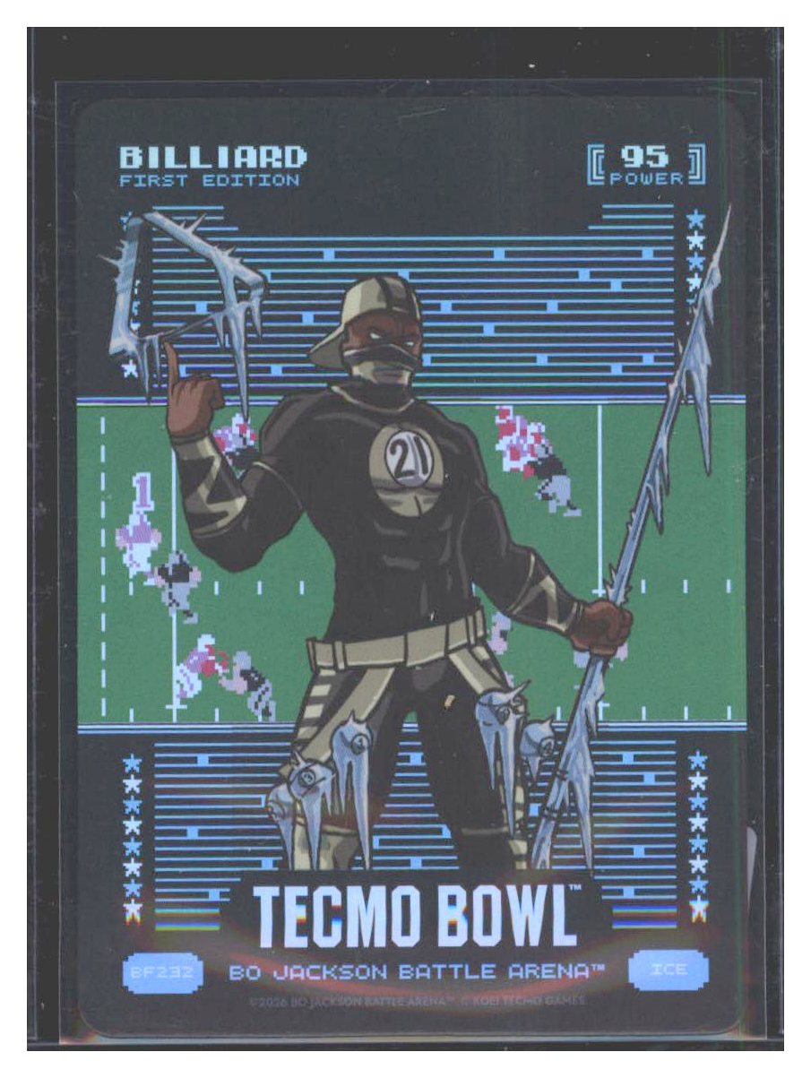 Photo 1 of 2026 Bo Jackson Battle Arena Tecmo Bowl Battlefoil Billiard (Dalton Hillard) #BF232