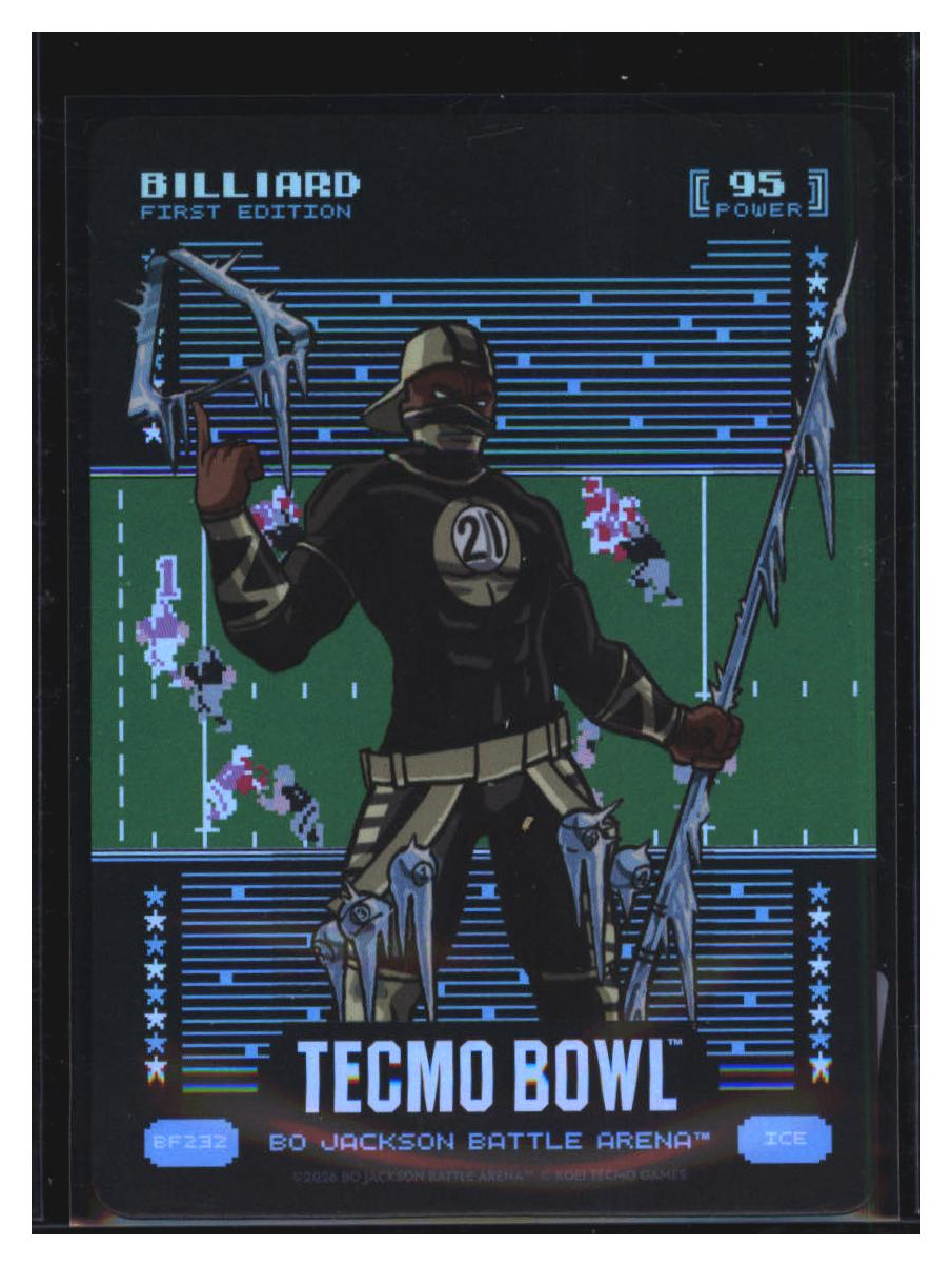Photo 2 of 2026 Bo Jackson Battle Arena Tecmo Bowl Battlefoil Billiard (Dalton Hillard) #BF232