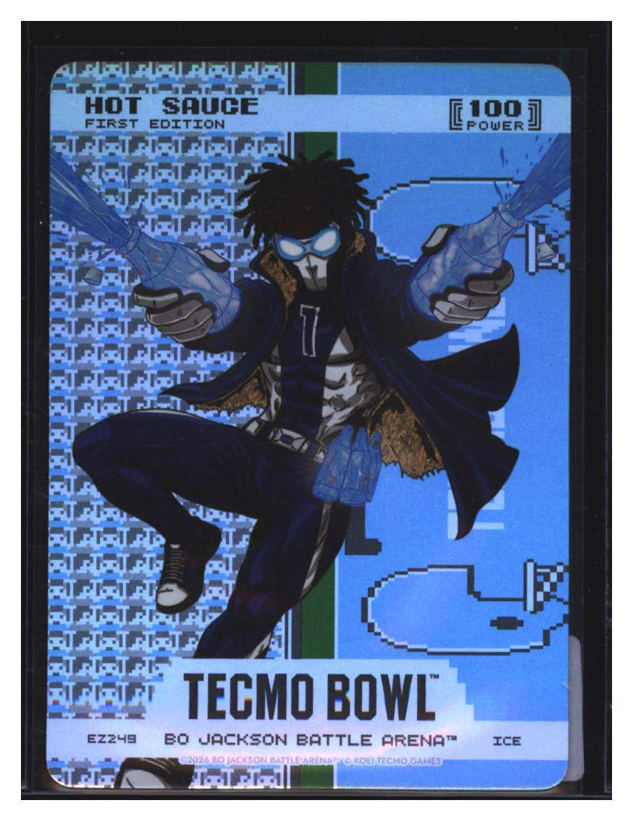 Photo 2 of 2026 Bo Jackson Battle Arena Tecmo Bowl Endzone Battlefoil Hot Sauce (Sauce Gardener) #EZ249