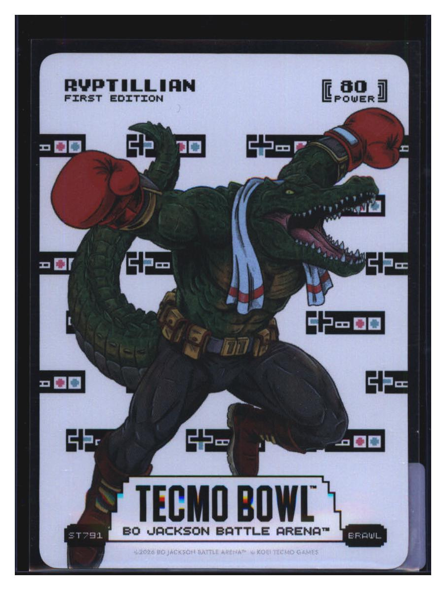 Photo 450 of 2026 KOEI TECMO GAMES TECMO BOWL BO JACKSON BATTLE ARENA Holo 2026 Bo Jackson Battle Arena Holo Ryptillian #ST791