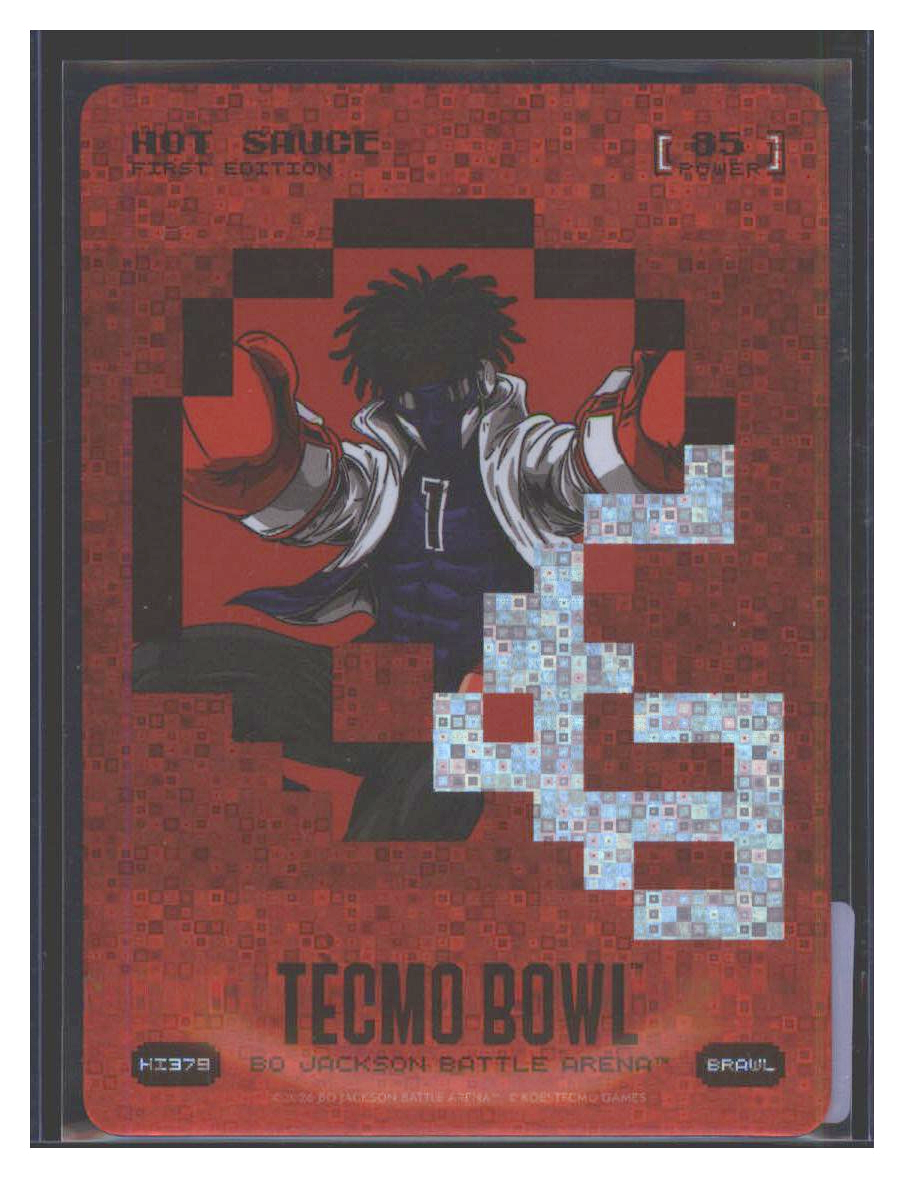 Photo 1 of 2023 Tecmo Bowl Hot Sauce First Edition Bo Jackson Battle Arena Red [85] Hot Sauce First Edition Red Bo Jackson Battle Arena (Bo Jackson)