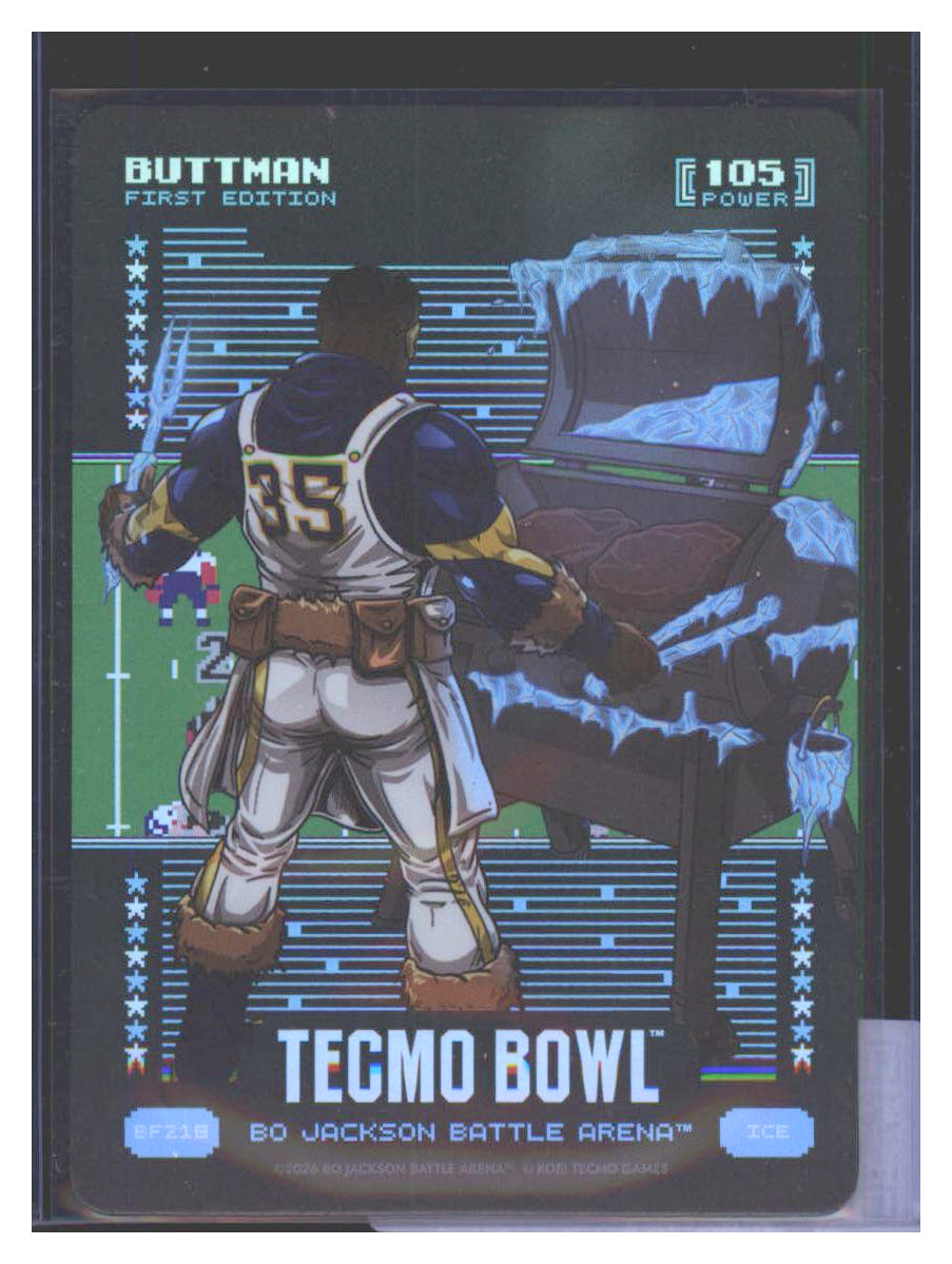 Photo 1 of 2024 Bo Jackson Battle Arena Tecmo Bowl Battlefoil Buttman (Marion Butts) #BF218