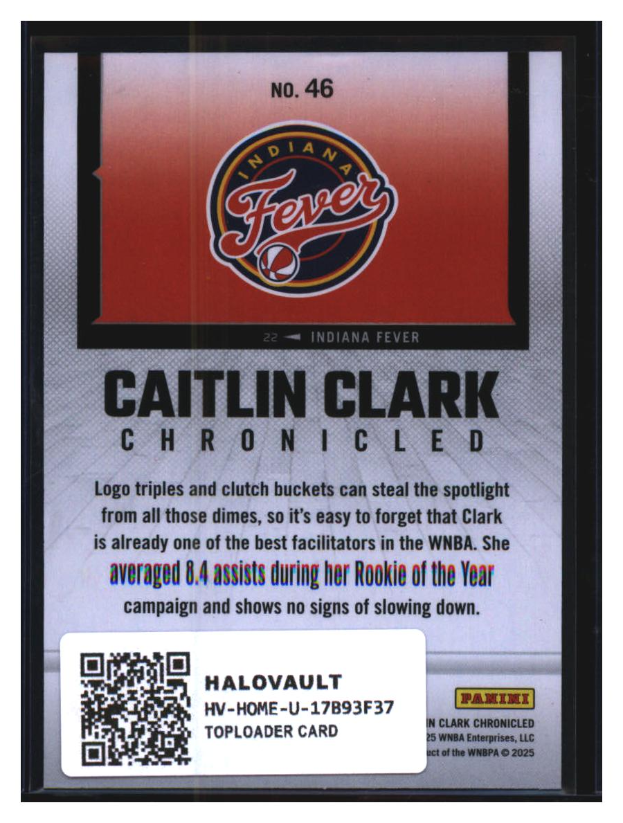 Photo 2 of Panini Chronicled Caitlin Clark #46