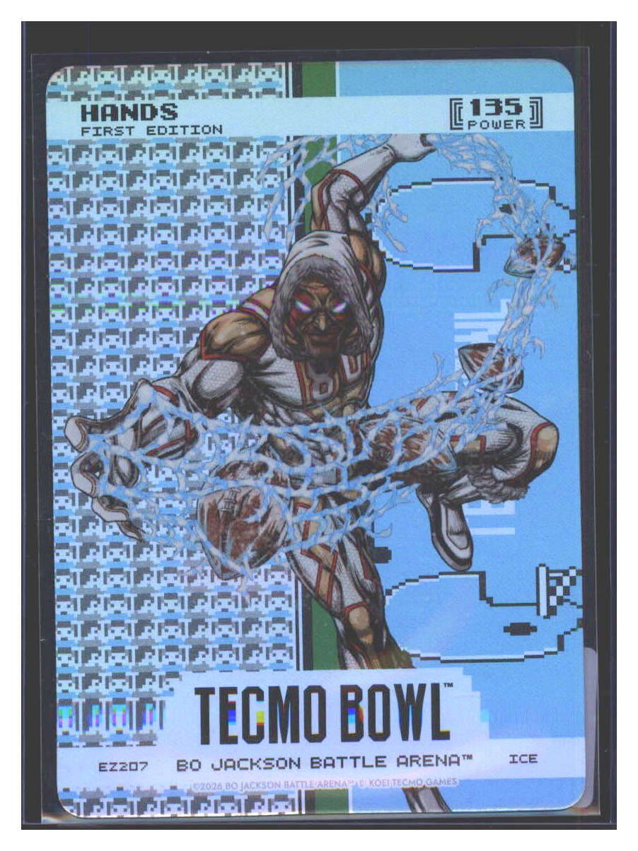 Photo 1 of 2026 Bo Jackson Battle Arena Tecmo Bowl Endzone Battlefoil Hands (Jerry Rice) #EZ207