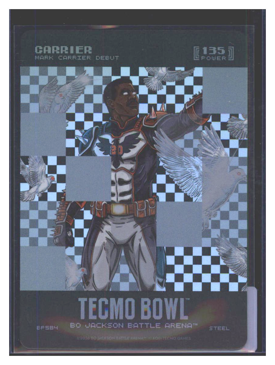 Photo 1 of 2024 Bo Jackson Battle Arena Tecmo Bowl Big Pixel Battlefoil Carrier (Mark Carrier) #BP584