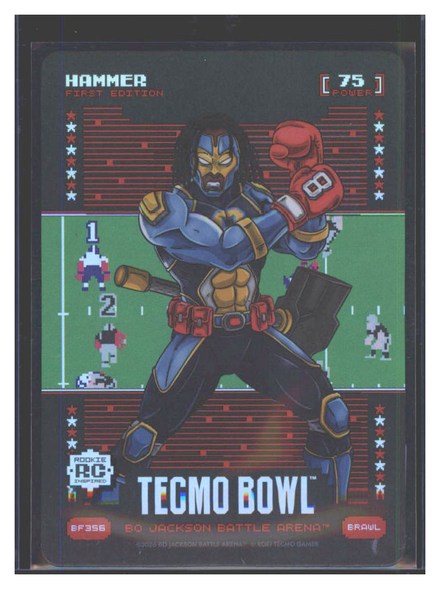 Photo 1 of 2023 Tecmo Bowl Hammer First Edition Bo Jackson Battle Arena Red Tecmo Bowl Hammer First Edition Bo Jackson Battle Arena #EF356 (Bo Jackson)
