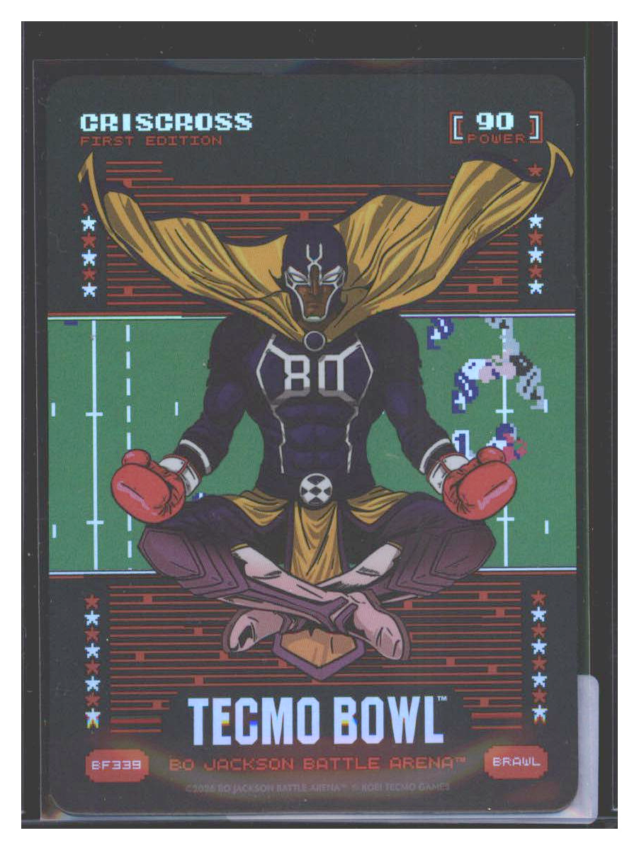 Photo 1 of 2024 Bo Jackson Battle Arena Tecmo Bowl Battlefoil Criscross (Cris Carter) #BF339