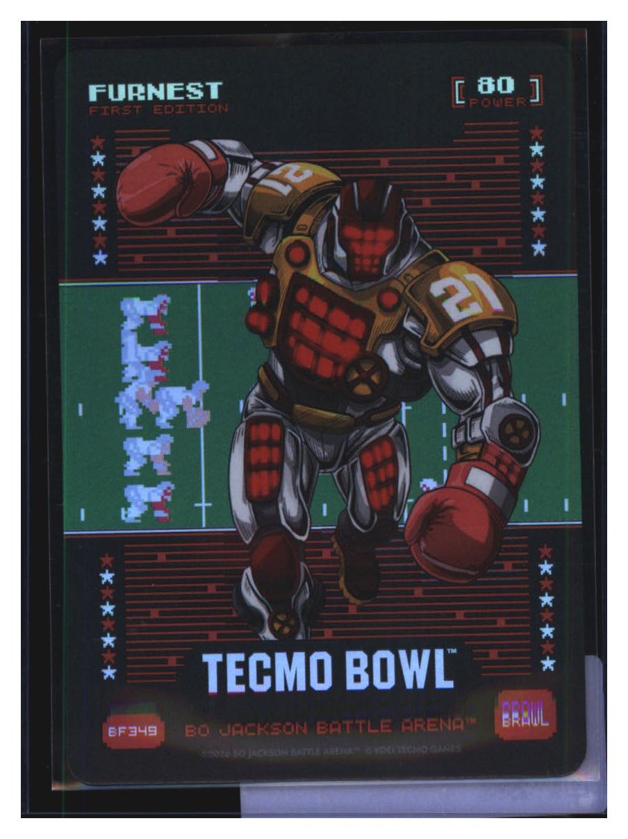 Photo 2 of 2024 Bo Jackson Battle Arena Tecmo Bowl Battlefoil Furnest (Earnest Byner) #BF349