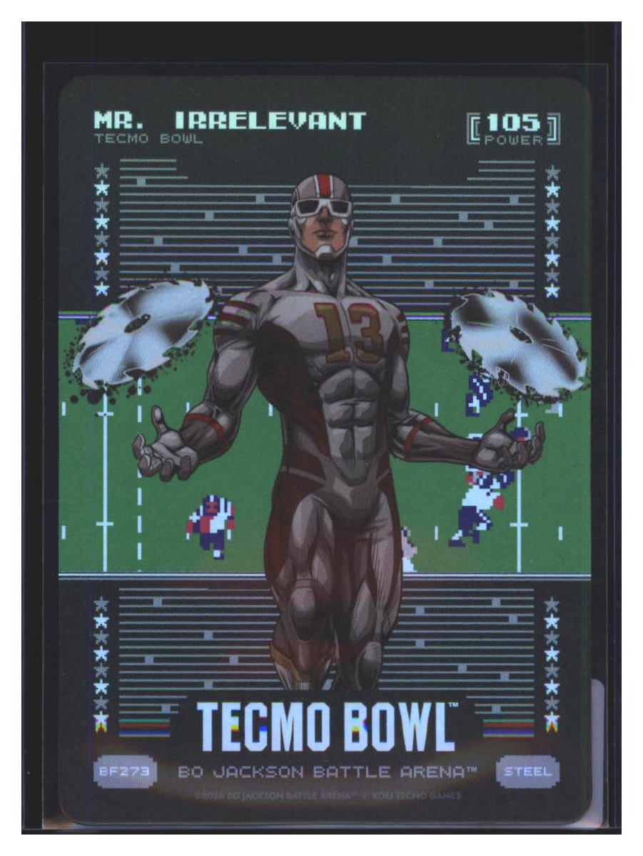 Photo 5 of 2026 Bo Jackson Battle Arena Tecmo Bowl Edition Battlefoil Mr. Irrelevant (Brock Purdy) #BF273