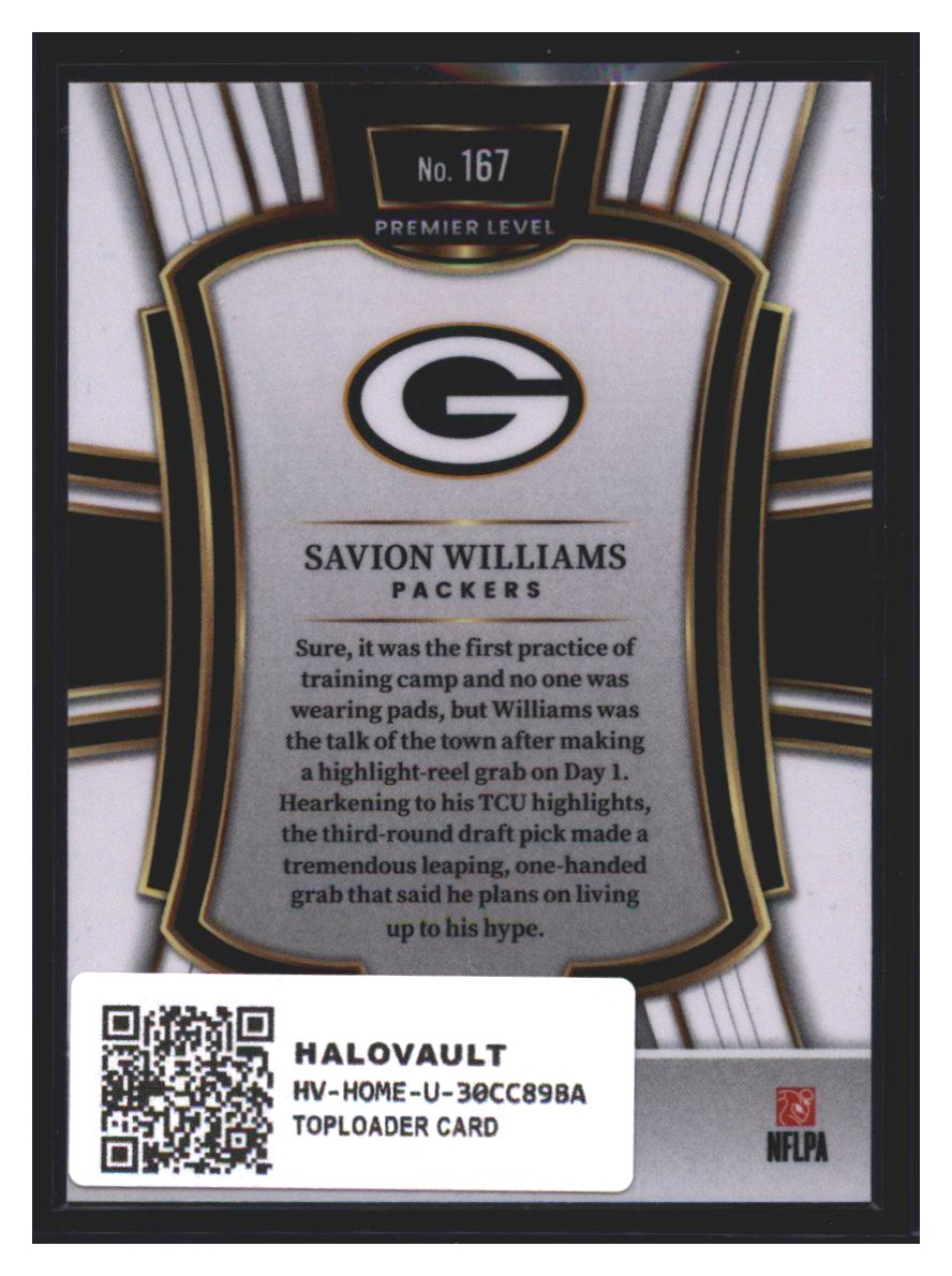 Photo 4 of 2025 Panini Select 2025 Panini Select Football Silver Prizm Savion Williams #167