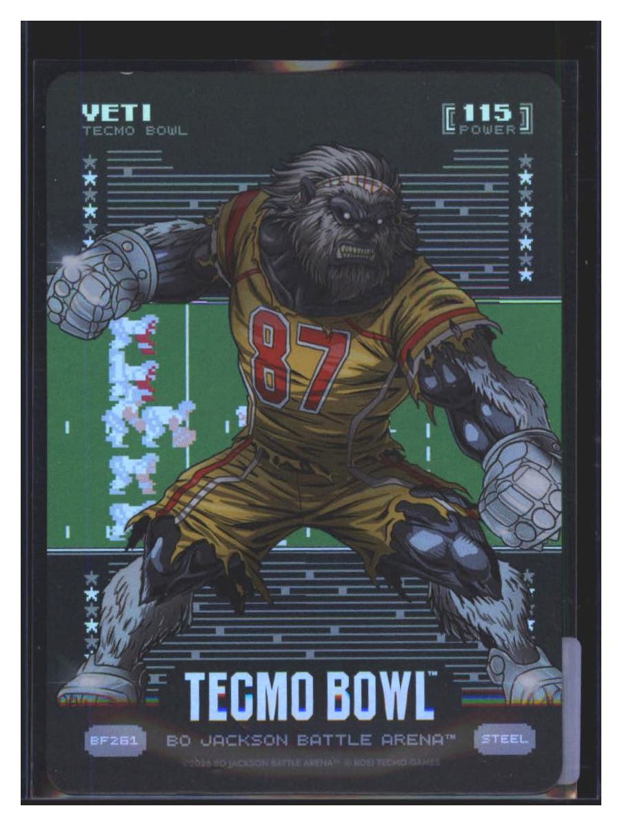 Photo 83 of 2026 Bo Jackson Battle Arena Tecmo Bowl Edition Battlefoil Yeti (Travis Kelce) #BF261