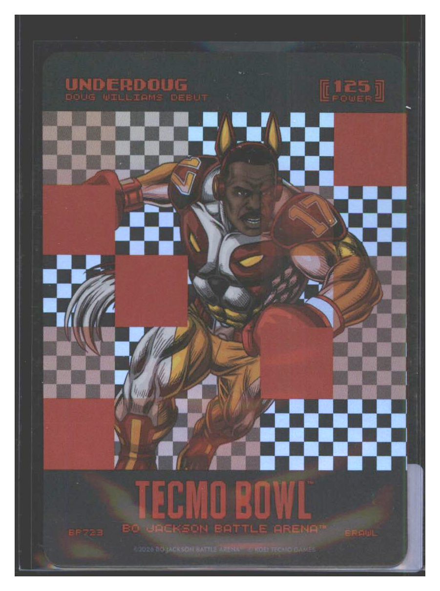 Photo 1 of 2026 Bo Jackson Battle Arena Tecmo Bowl Big Pixel Battlefoil Underdoug (Doug Williams) #BP723