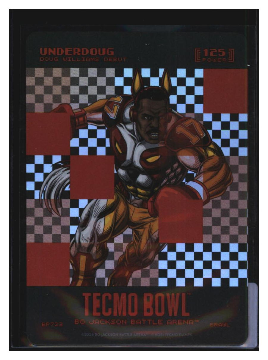 Photo 2 of 2026 Bo Jackson Battle Arena Tecmo Bowl Big Pixel Battlefoil Underdoug (Doug Williams) #BF723