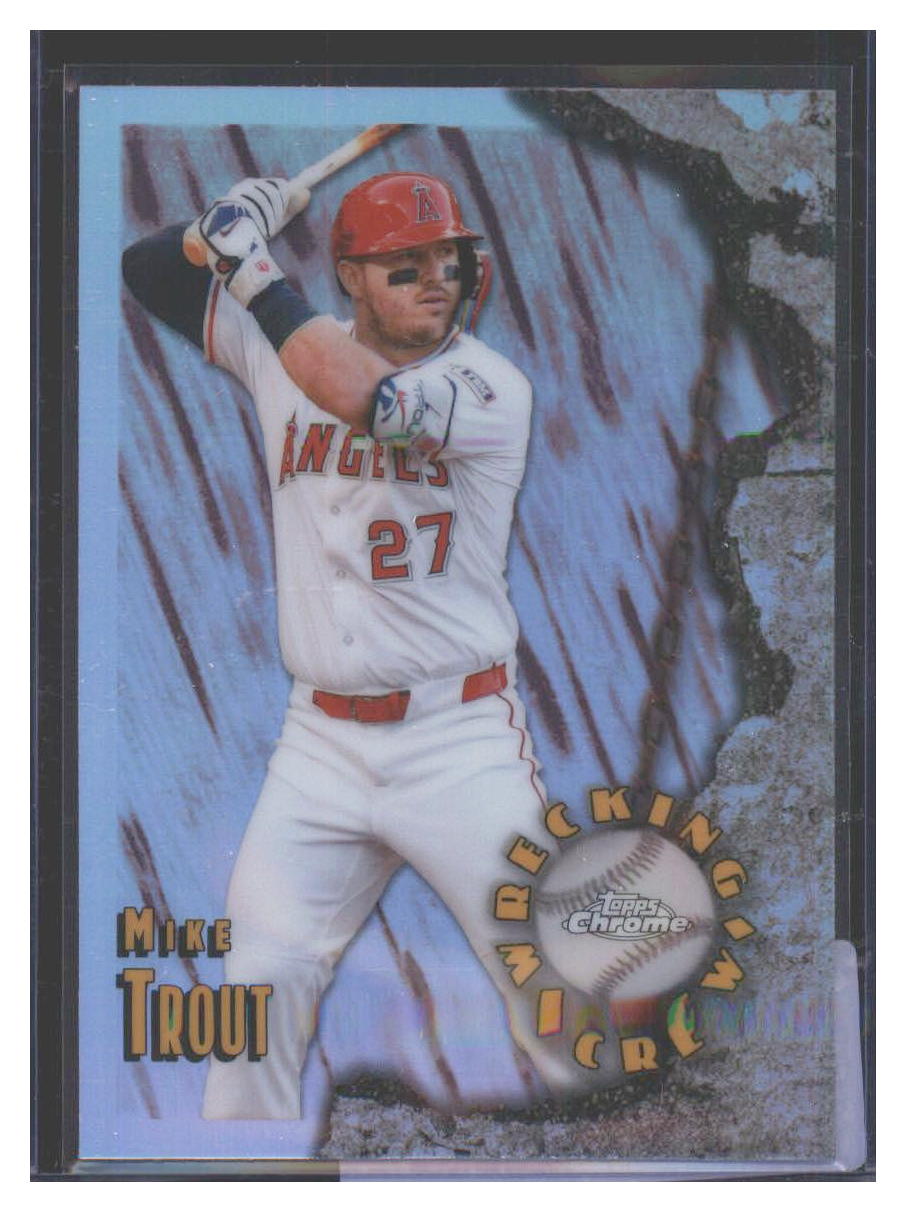 Photo 1 of 2024 Topps Topps Chrome 2024 Topps Chrome Wrecking Crew Mike Trout #WC-18