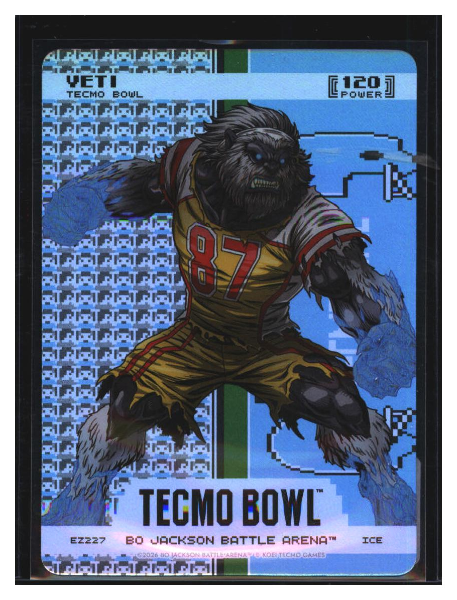 Photo 2 of 2026 Bo Jackson Battle Arena Tecmo Bowl Edition Endzone Battlefoil Yeti (Travis Kelce) #EZ227