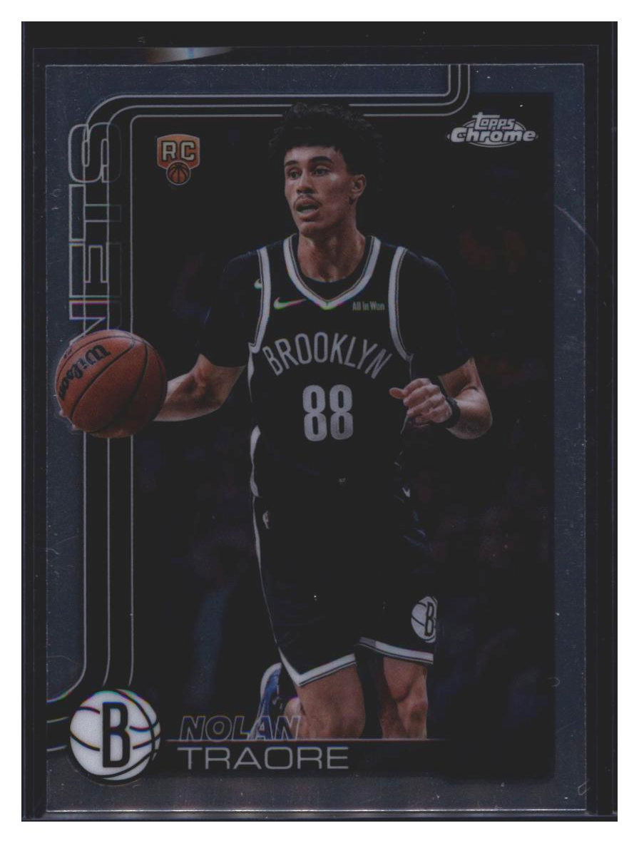 Photo 2 of 2026 Topps Chrome Topps Chrome Basketball Nolan Traore #169