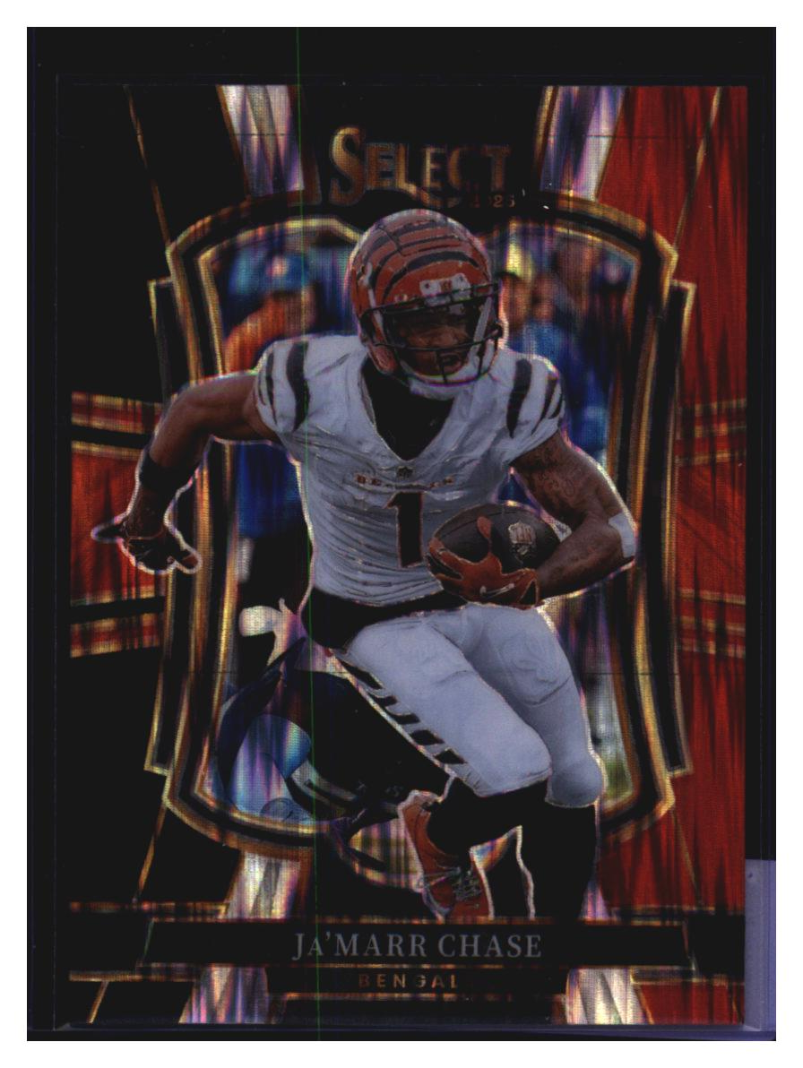Photo 2 of 2024 Panini Select Panini Select Red Plaid Prizm Ja'Marr Chase #157