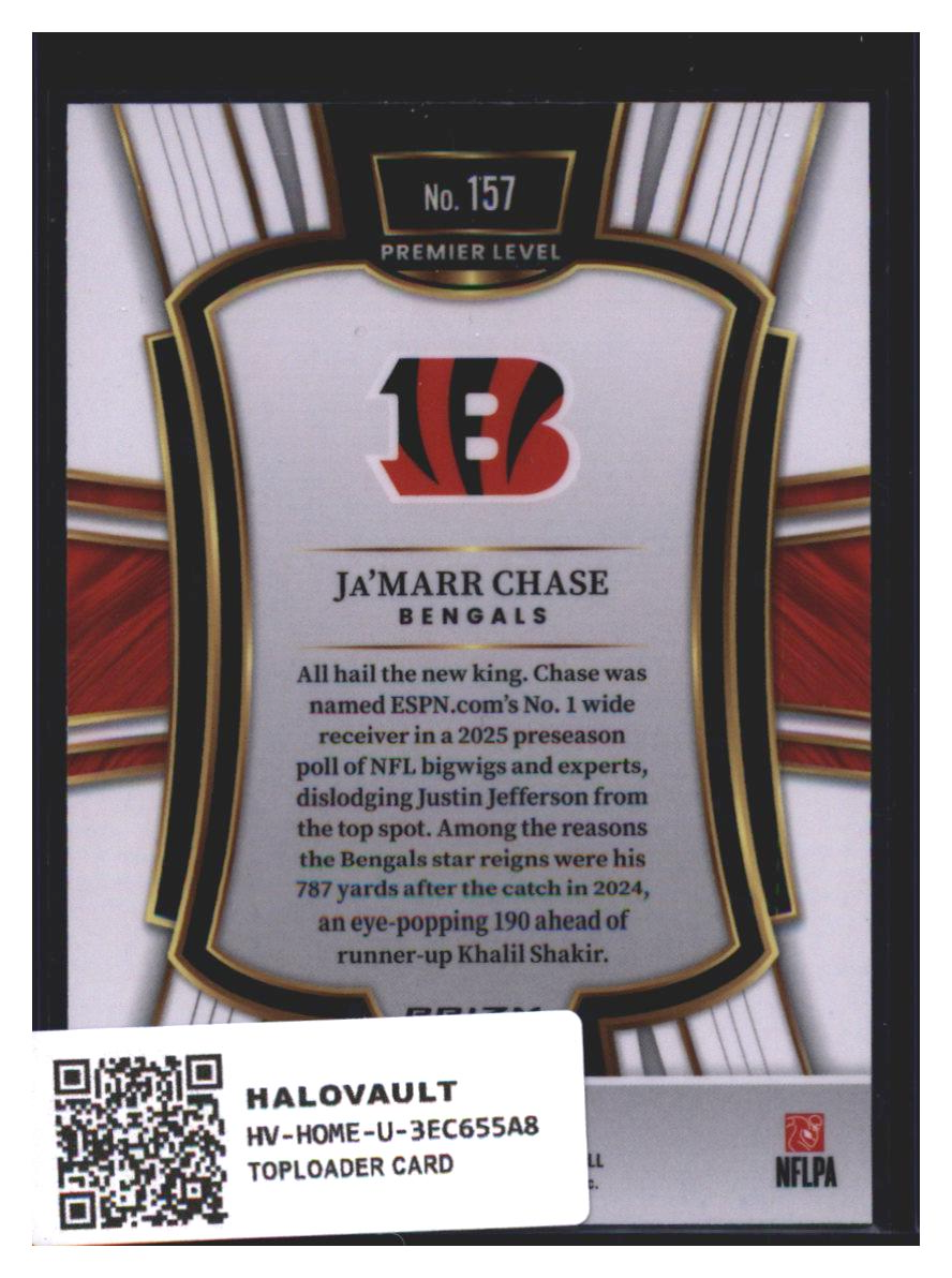 Photo 7 of 2024 Panini Select Panini Select Red Plaid Prizm Ja'Marr Chase #157