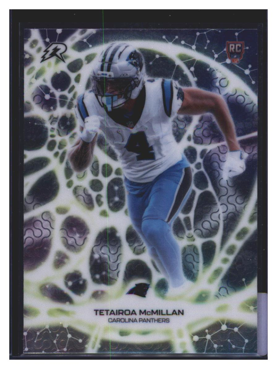 Photo 4 of 2025 Panini Revolution Football Panini Revolution Football Protonyx Tetairoa McMillan #PT-9
