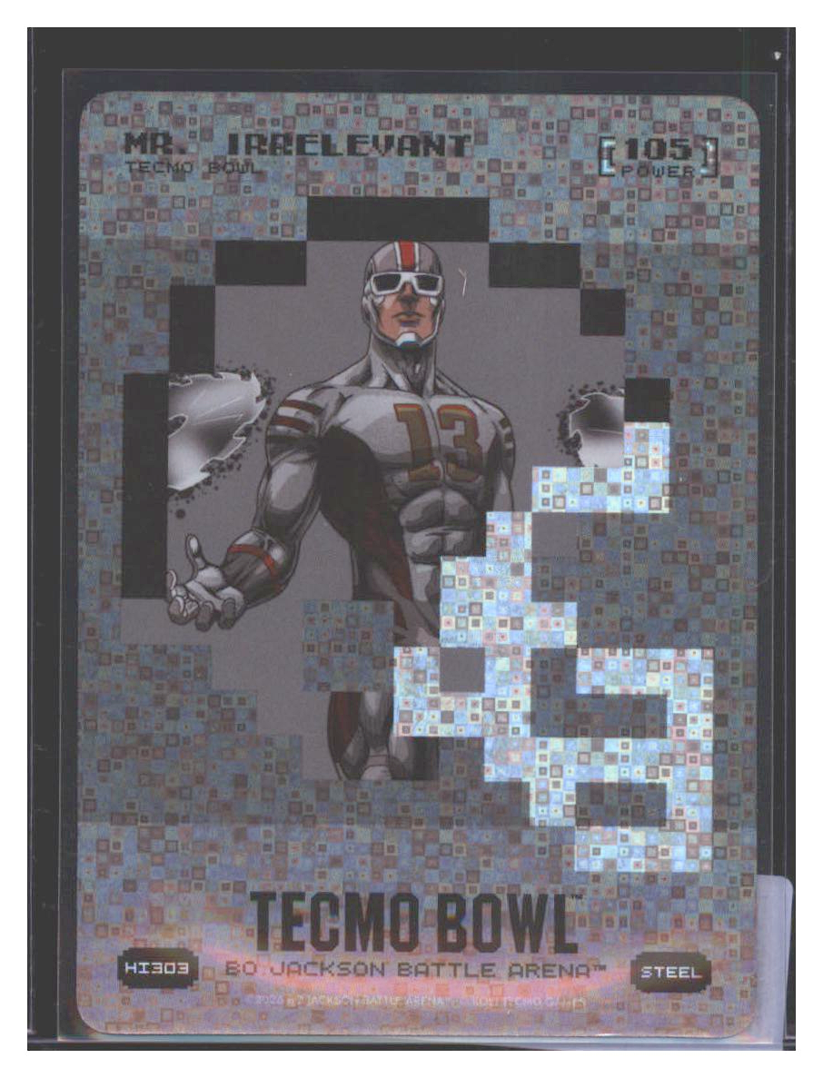 Photo 1 of Tecmo Bowl Bo Jackson Battle Arena Steel Tecmo Bowl Bo Jackson Battle Arena #13 Steel