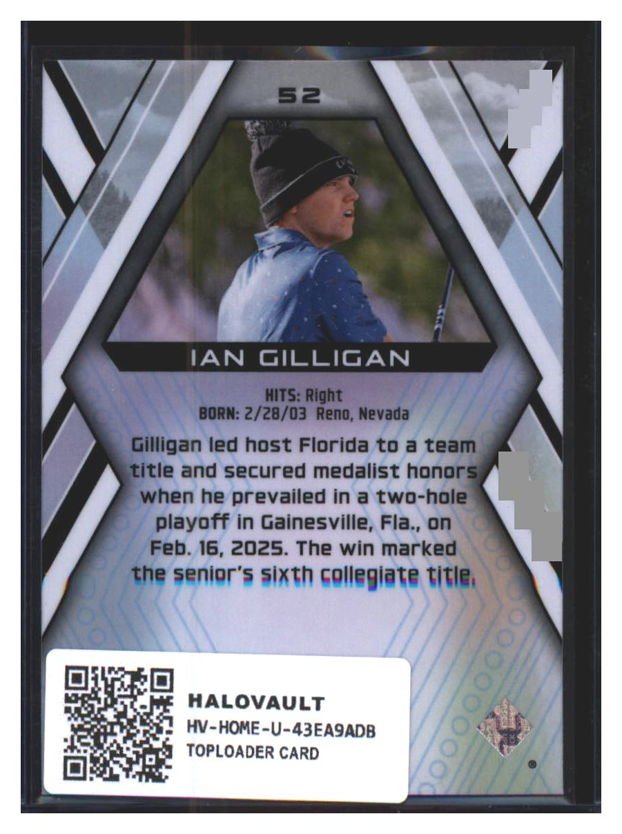 Photo 4 of 2025 Upper Deck Allure Golf Ian Gilligan #52