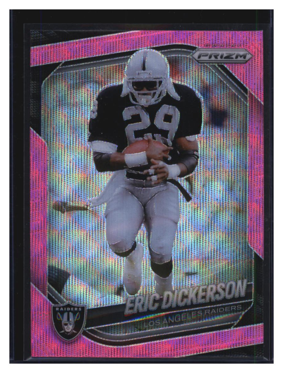 Photo 2 of 2023 Panini Prizm Panini Prizm Football Pink Pulsar Prizm Eric Dickerson #83