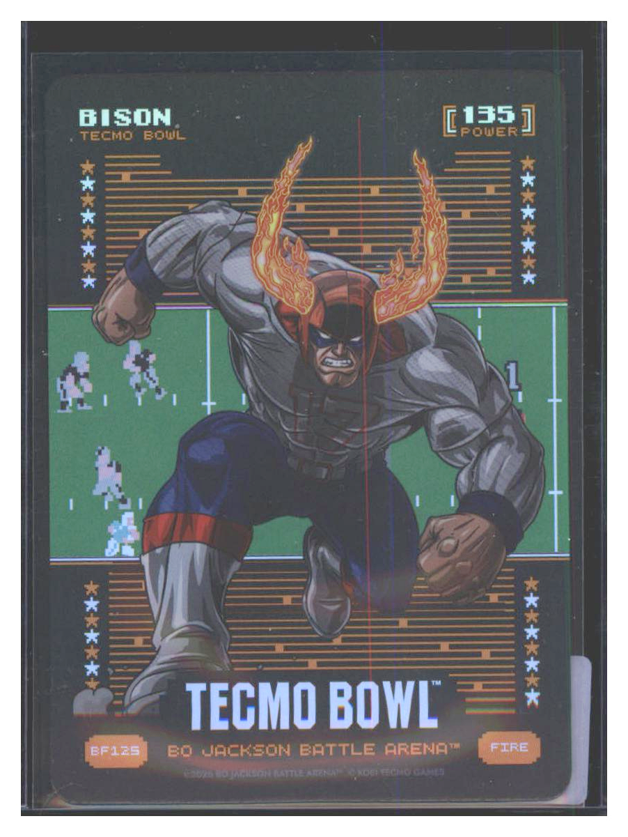 Photo 1 of 2025 Bo Jackson Battle Arena Tecmo Bowl Battlefoil Bison (Josh Allen) #BF125