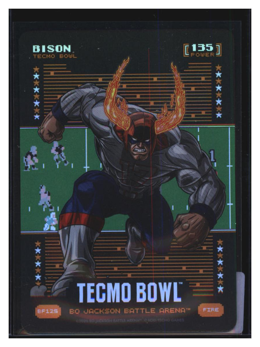 Photo 2 of 2025 Bo Jackson Battle Arena Tecmo Bowl Battlefoil Bison (Josh Allen) #BF125