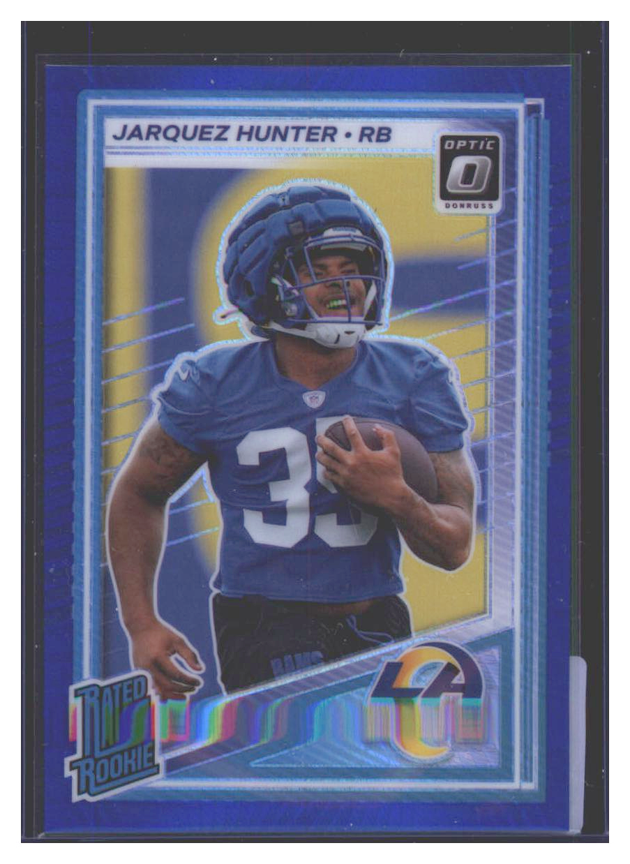Photo 1 of 2024 Donruss Optic Blue Ice Jarquez Hunter #292
