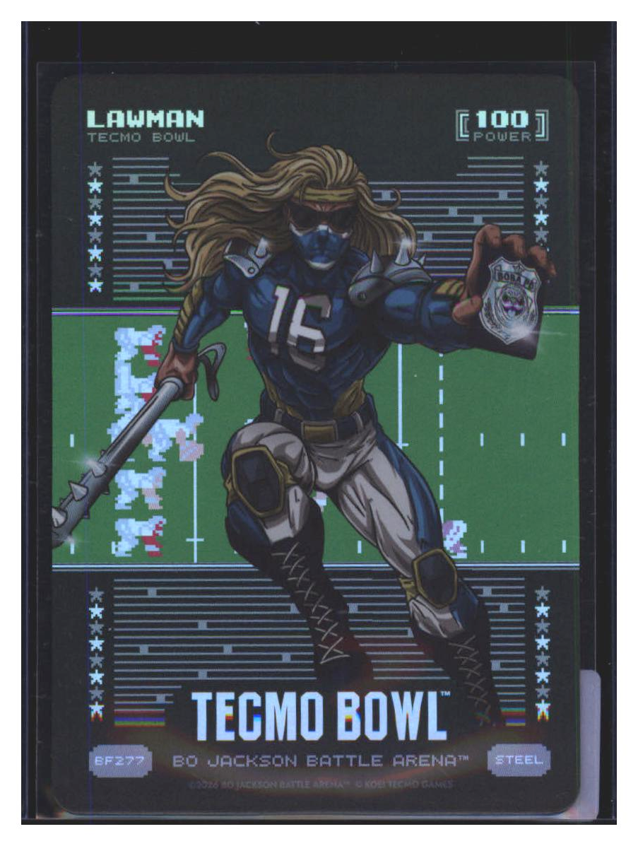 Photo 539 of 2026 Bo Jackson Battle Arena Tecmo Bowl Edition Battlefoil Lawman (Trevor Lawrence) #BF277