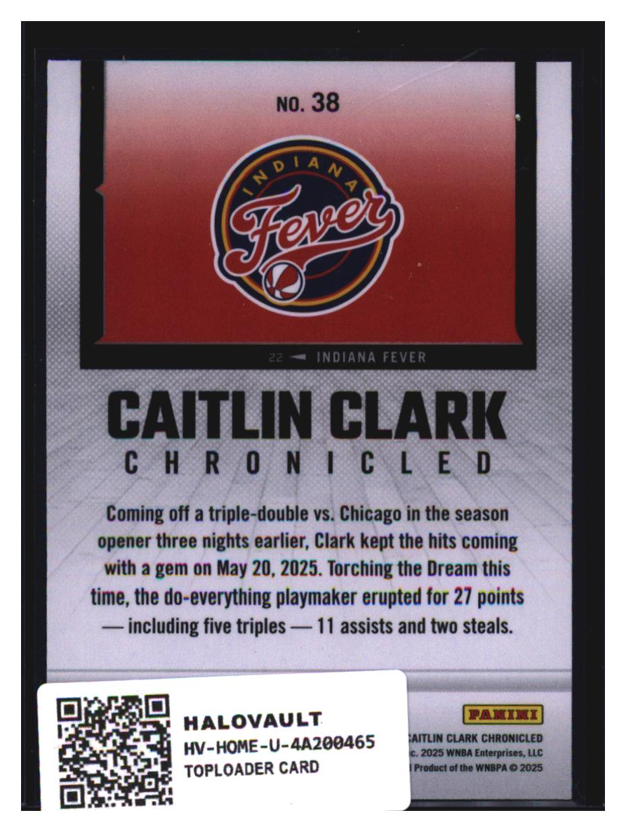 Photo 3 of 2025 Panini Chronicked Caitlin Clark #38