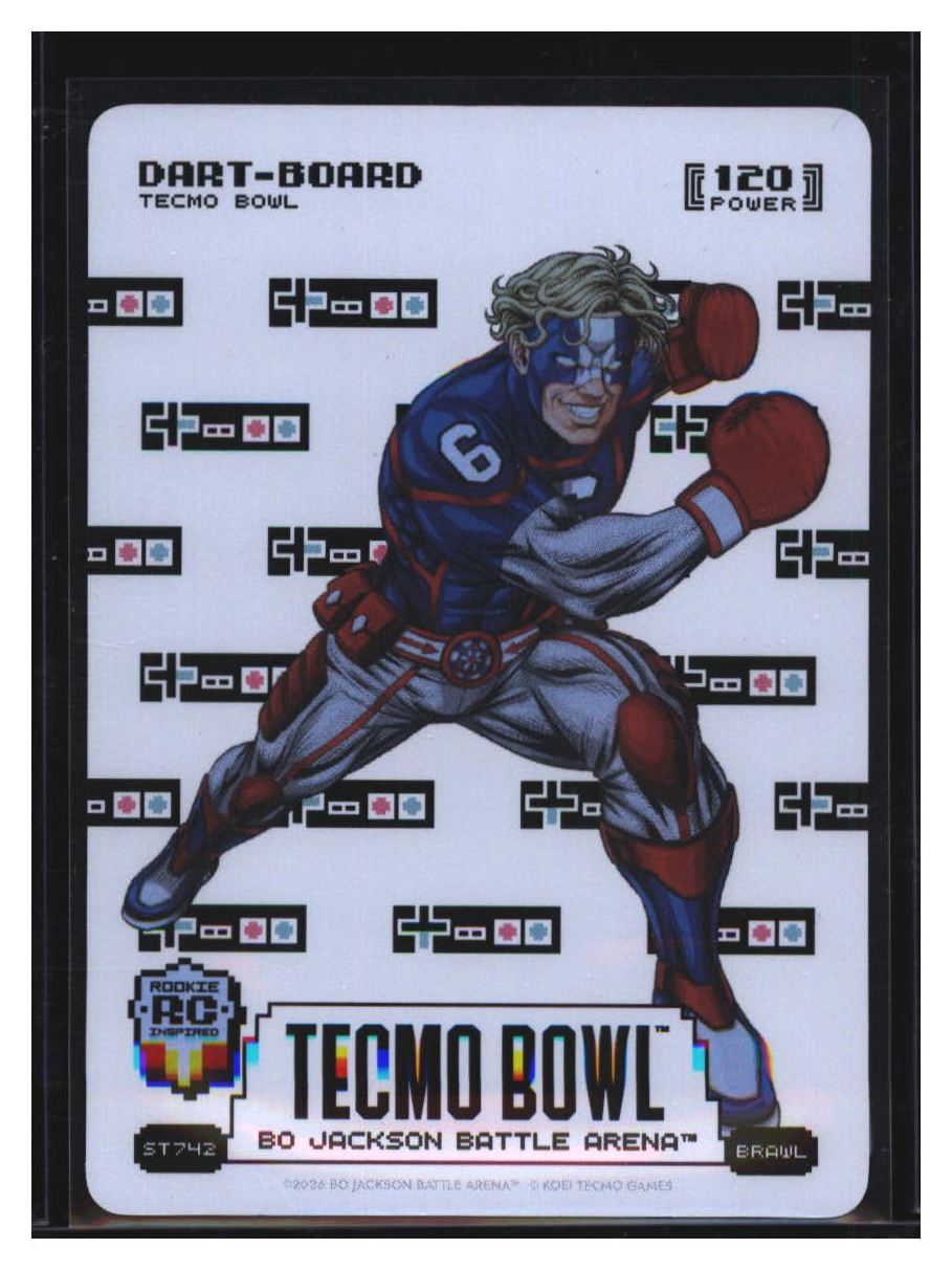Photo 2 of 2024 Bo Jackson Battle Arena Tecmo Bowl Sore Thumb Battlefoil Dart-Board (Jaxson Dart) #ST742