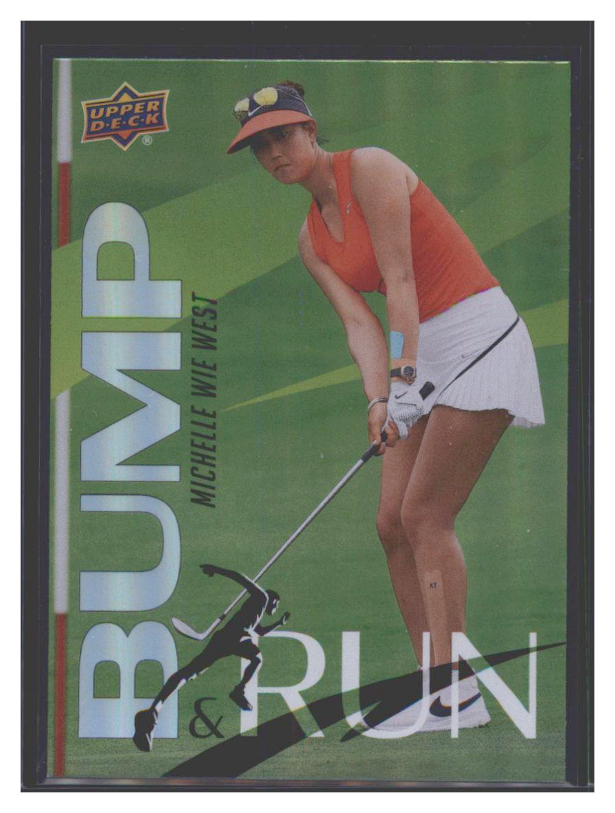 Photo 1 of 2018 Upper Deck Bump & Run Michelle Wie West #BR-11