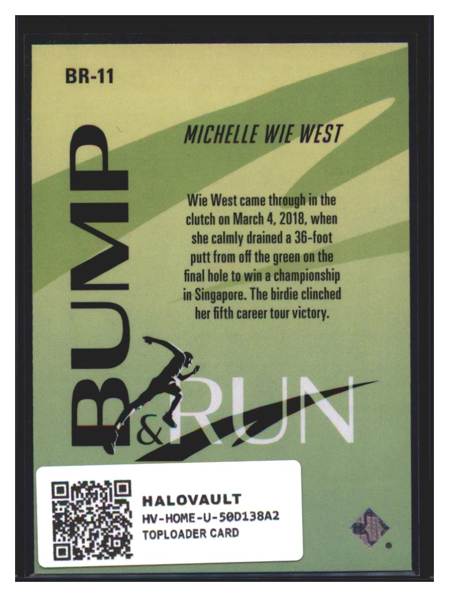 Photo 7 of Upper Deck Upper Deck Golf Bump & Run Michelle Wie West #BR-11