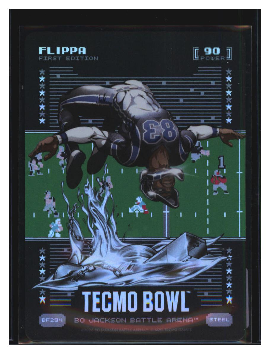 Photo 2 of 2024 Bo Jackson Battle Arena Bo Jackson Battle Arena Tecmo Bowl Battlefoil Flippa (Flipper Anderson) #BF294