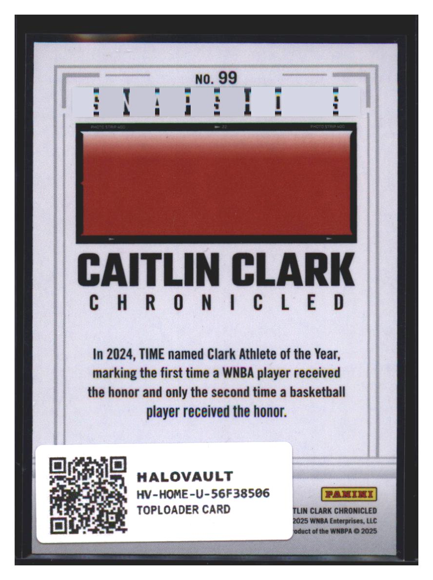 Photo 7 of Panini Caitlin Clark Chronicled Panini Caitlin Clark Chronicled #99