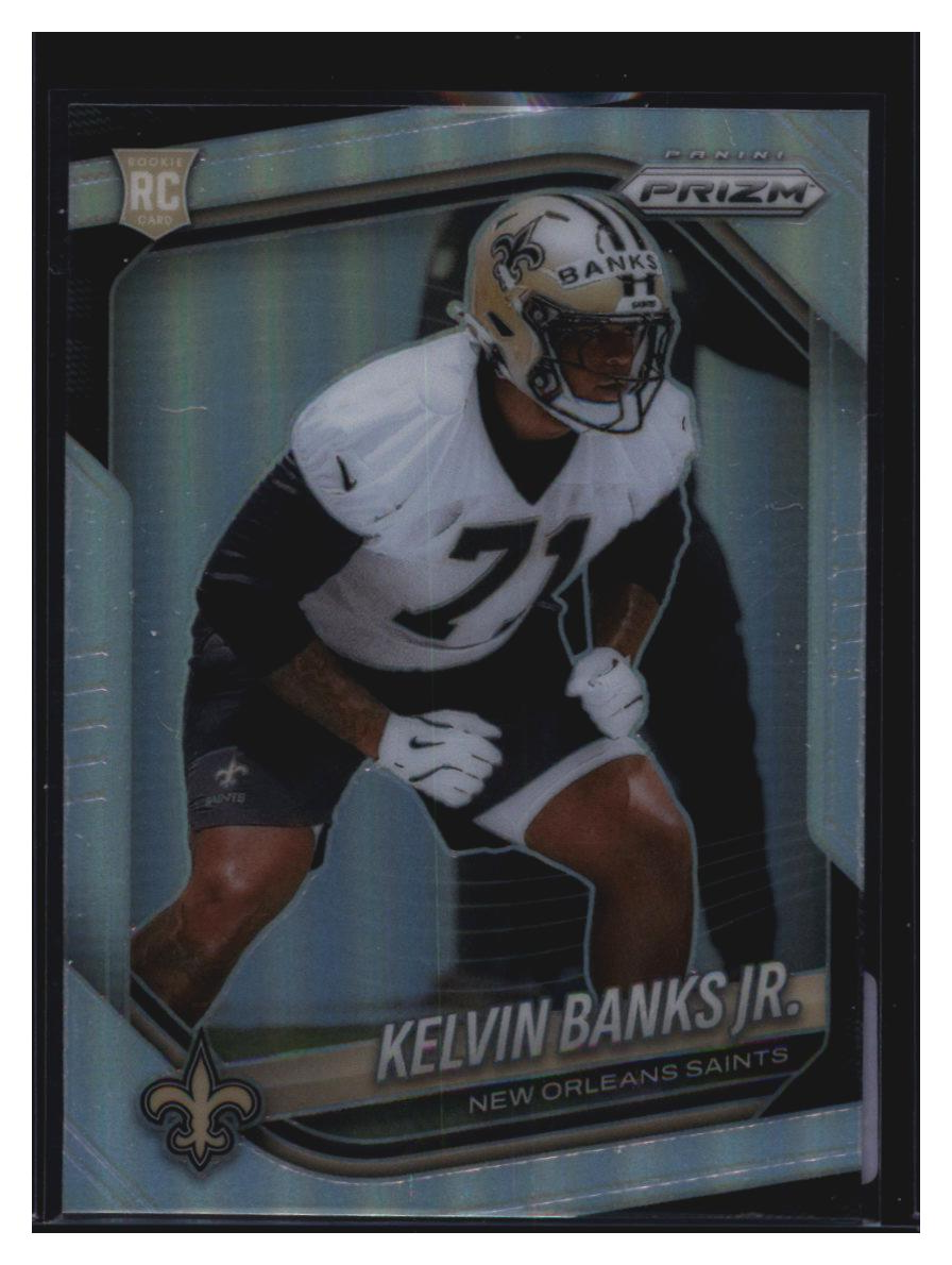 Photo 2 of 2025 Panini Prizm 2025 Panini Prizm Football Silver Prizm Kelvin Banks Jr. #347