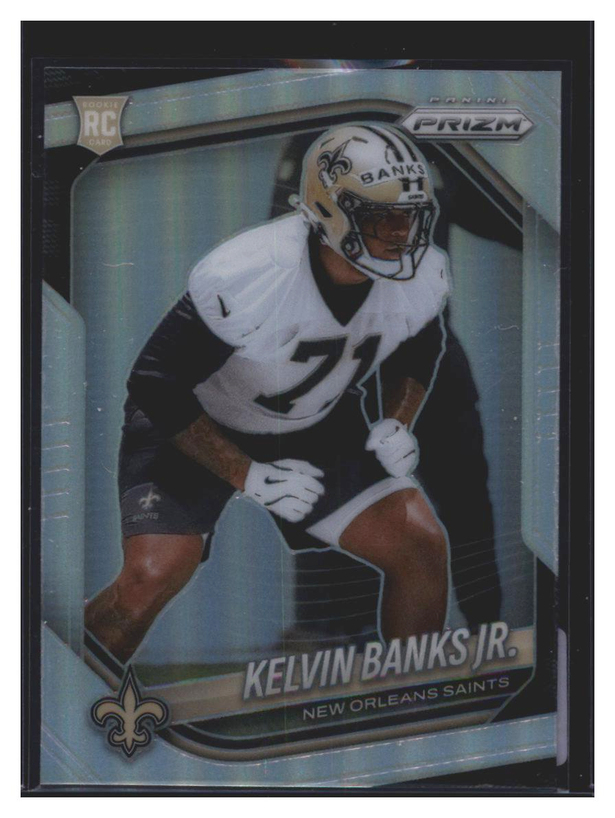 Photo 4 of 2025 Panini Prizm 2025 Panini Prizm Football Silver Prizm Kelvin Banks Jr. #347