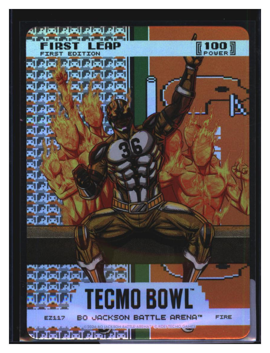 Photo 2 of 2026 Bo Jackson Battle Arena Tecmo Bowl Endzone Battlefoil First Leap (LeRoy Butler) #EZ117