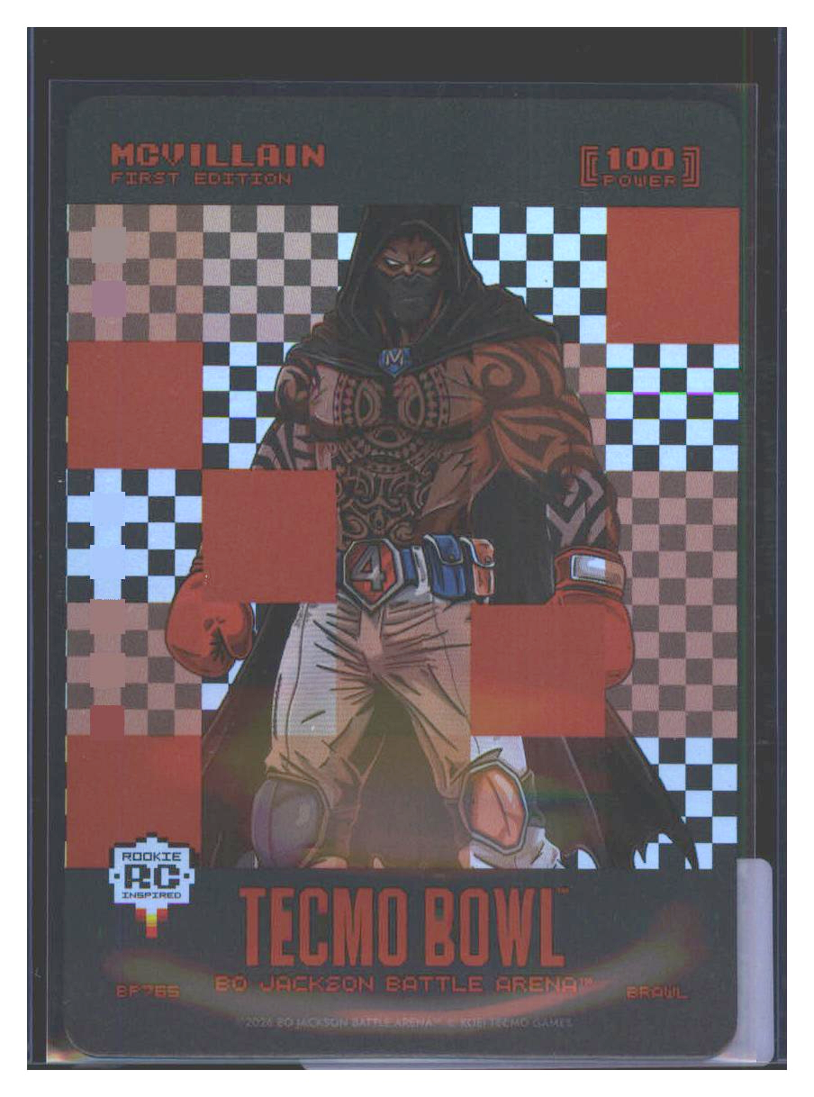 Photo 1 of 2024 Bo Jackson Battle Arena Tecmo Bowl Battlefoil McVillain (Mike Alstott) #BF265